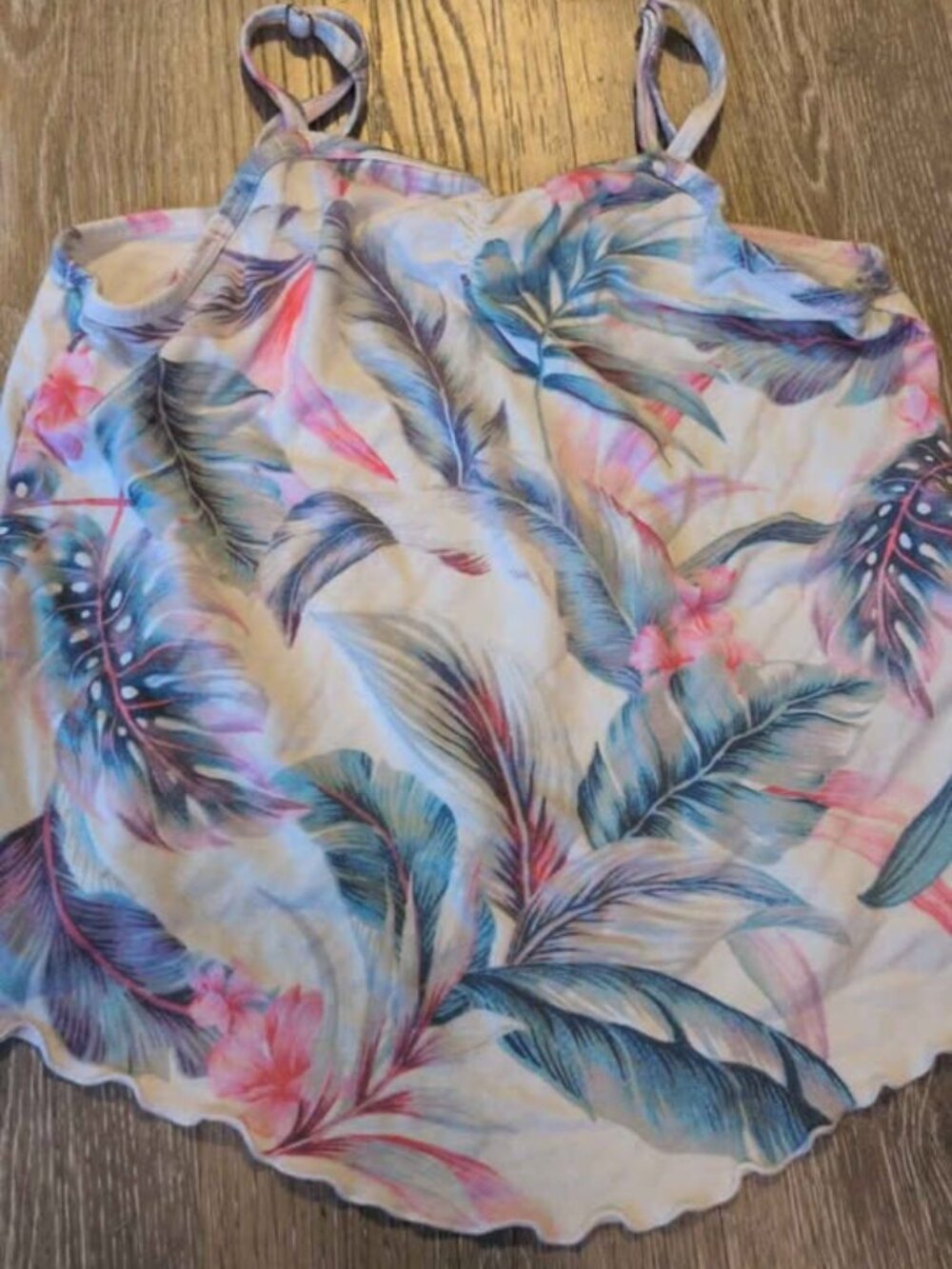 abercrombie kids Tropical Print Tankini Top Size 9/10